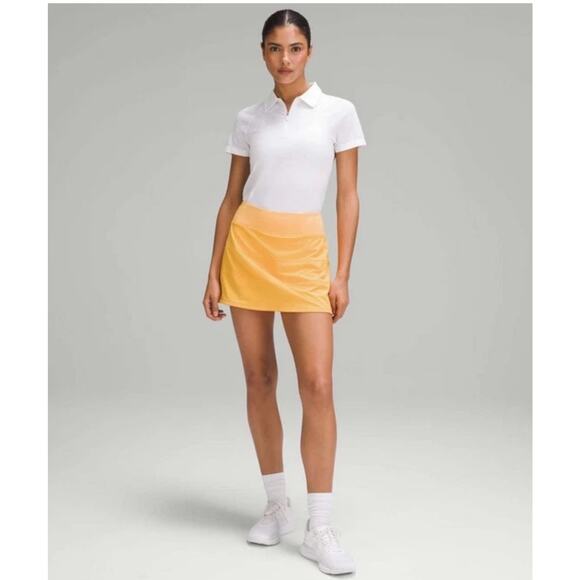 New Lululemon Pace Rival Mid-Rise Skirt *Long Size 6 Mango Dream - LW8AC7T MGDM - Picture 6 of 8